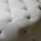 Pouf ottoman capitonné rond de 24 pouces (couleurs facultatives)